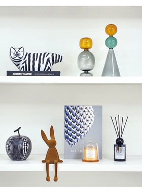 现代简约玻璃装饰摆件