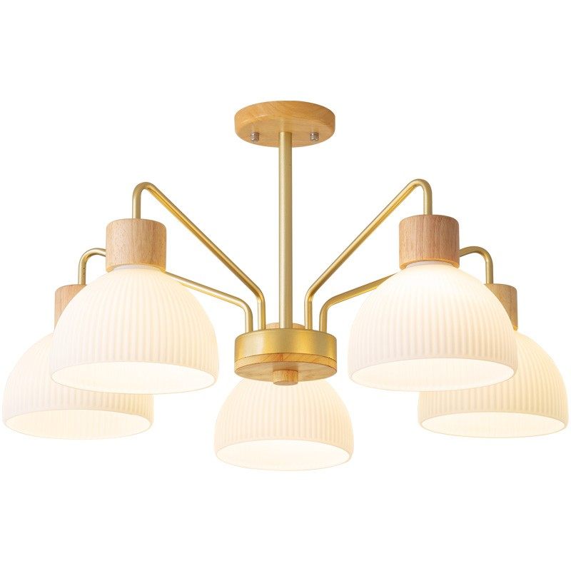 北欧原木风客厅吊灯卧室房间餐桌餐厅吊灯三头网红简约现代吸顶灯,淘宝优惠券,粉丝福利购,淘宝优惠卷