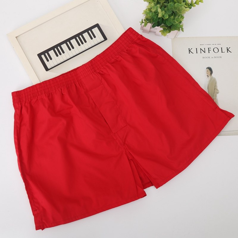 两条装阿罗裤本命年大红内裤男士纯棉宽松透气大码平角内裤居家裤,淘宝优惠券,粉丝福利购,淘宝优惠卷