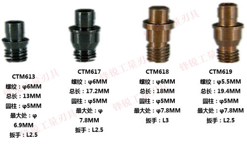 数控车刀杆中心销钉刀垫螺丝M510CTM513CTM613CTM617M619中心销钉 - 图1