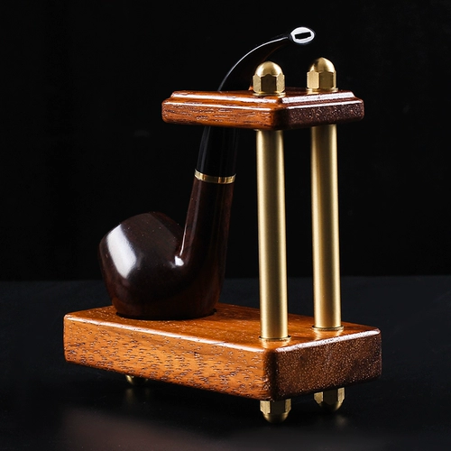 季风 Трубовая подставка с твердой древесиной многопозиционной подставкой для труб специальные инструменты медная 5-позиционная сиденье.