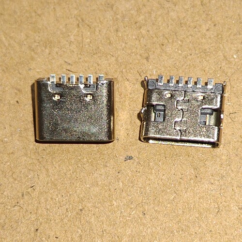 一元10个 DIY TYPE-C母座6P板DIP母座 编带版 - 图0