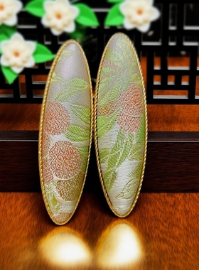 宋锦发夹边夹刘海夹弹簧夹手工制作长安的荔枝系列