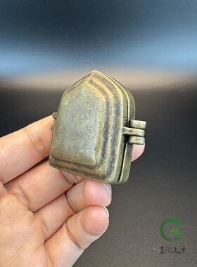 复古嘎乌盒铜黄铜摆件家居桌面摆件客厅书房摆件工艺品小摆件