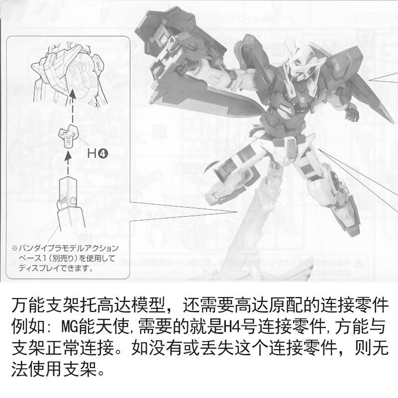 高达拼装模型通用万能支架地台MG HG战斗暴龙兽手办现货 - 图1