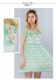 Pink Mary Summer ຂະໜາດໃຫຍ່ Studded Diamond Stripe Dress