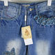Pink Mary ພາກຮຽນ spring ແລະ summer studded jeans ກາງເພີ່ມຂຶ້ນ