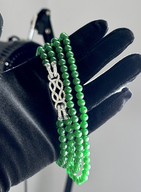 铜合金合成锆石项链新中式国风