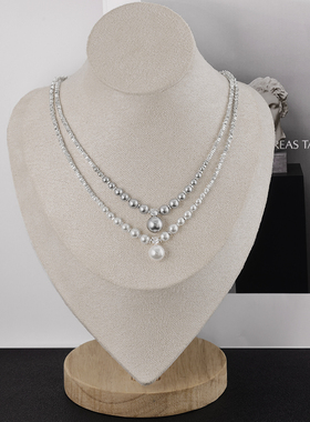 碎银子施家仿珍珠轻奢小众项链