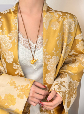 金色葫芦吊坠编绳挂坠项链