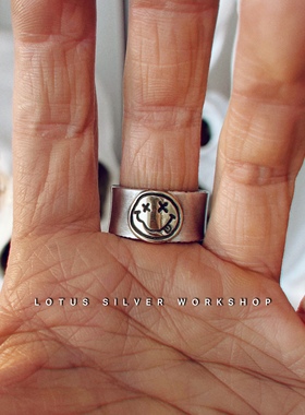 物好运戒指LotusStudio純銀微笑