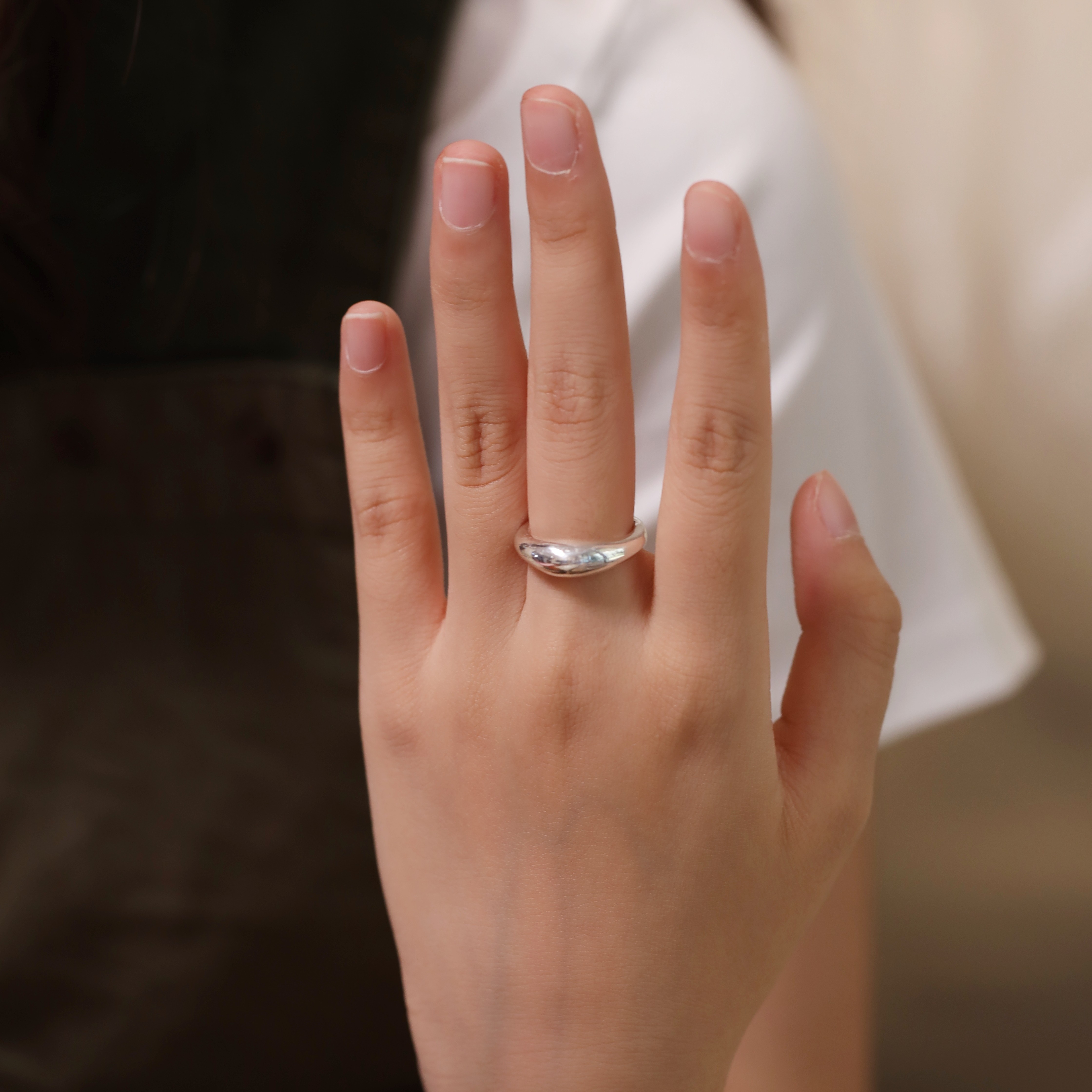面包戒|熙素999足银纯手工银戒指自然肌理日常百搭简约银指环,淘宝优惠券,粉丝福利购,淘宝优惠卷