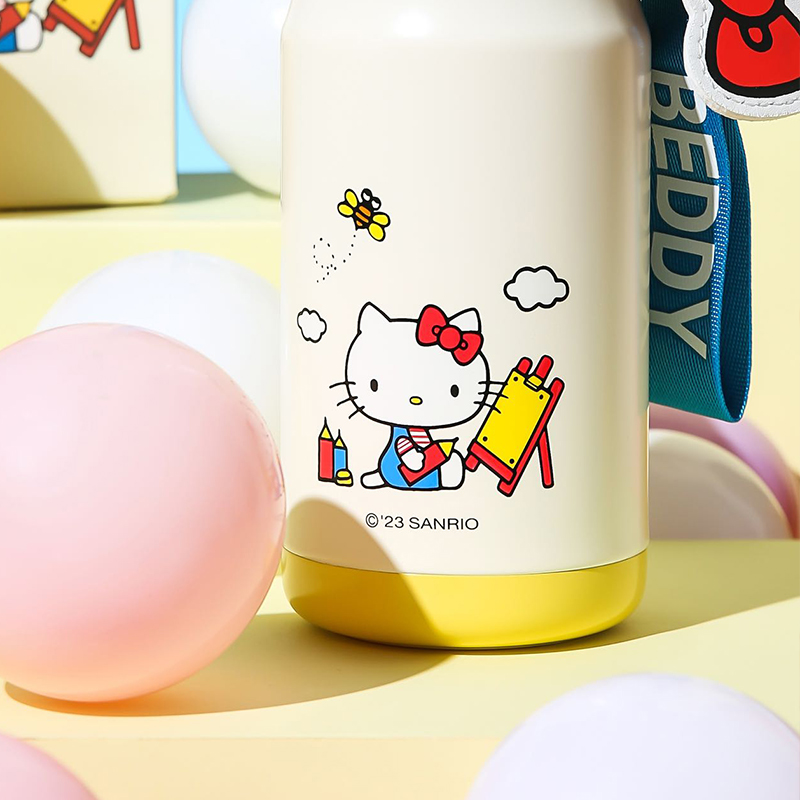 杯具熊hellokitty联名运动水壶316不锈钢保冷保温杯运动车载水瓶-图2