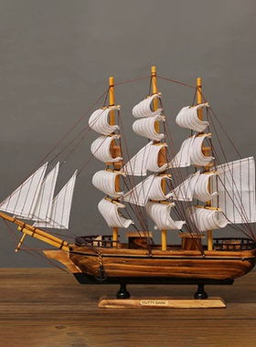 发光帆船一帆风顺客厅装饰品