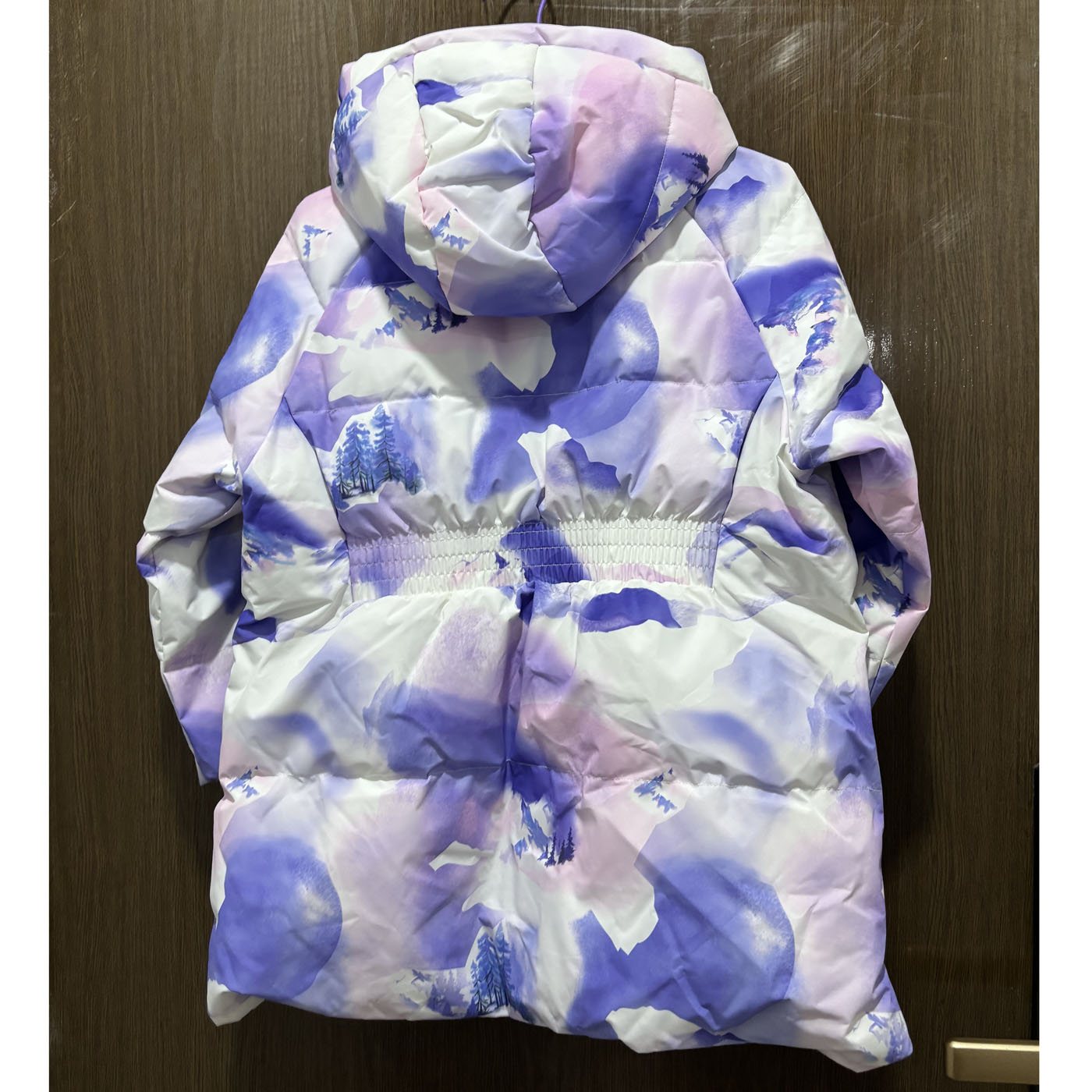 特步儿童正品冬加厚收腰连帽户外保暧女童运动羽绒服677424194433 - 图0