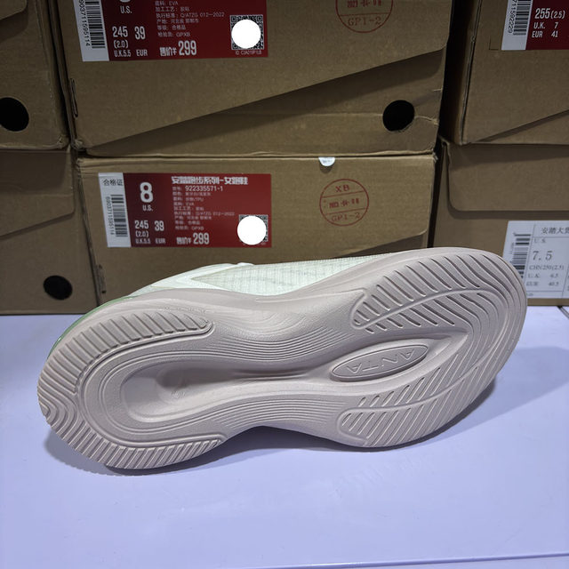 Anta genuine shock-absorbing anti-slip couple women's sports running shoes