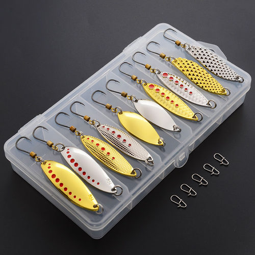 路亚饵假鱼饵仿生饵单钩亮片5-25克水蛭远投淡水海水翘嘴鲶鱼鲈鱼 - 图0