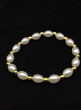 长相代露娃阿思念珍珠手镯手链