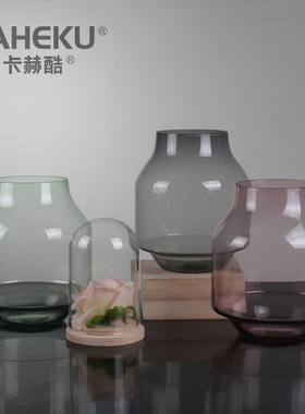 kaheku简约玻璃客厅网红花瓶