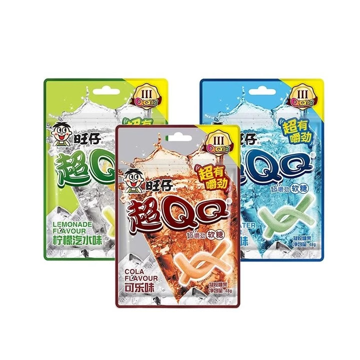 旺旺旺仔超QQ软糖48g可乐柠檬汽水味儿童超有嚼劲糖果零食,淘宝优惠券,粉丝福利购,淘宝优惠卷