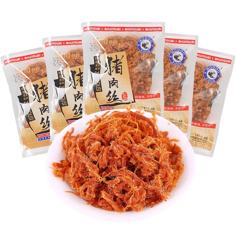 牧童猪肉丝独立小包装猪肉酥肉松猪肉条猪肉干休闲小吃特产零食 - 图0