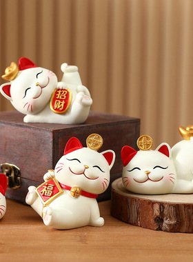 创意中式可爱招财猫摆件