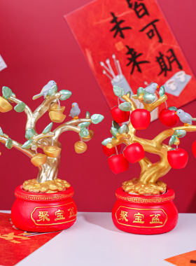 创意喜庆财运树装饰摆件