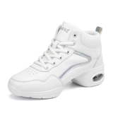 Летние танцующие туфли, белая спортивная обувь, 2025 года, мягкая подошва, из натуральной кожи