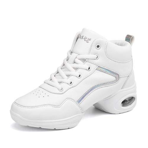 Летние танцующие туфли, белая спортивная обувь, 2025 года, мягкая подошва, из натуральной кожи