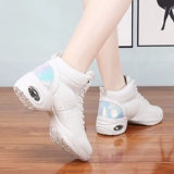 Белые модные туфли, демисезонная танцующая обувь, из натуральной кожи, мягкая подошва