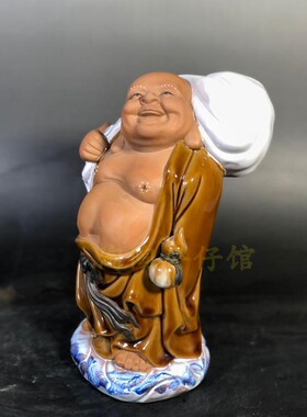 客厅小摆件弥勒大肚布袋佛