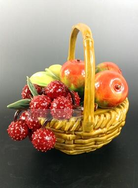 小摆件水果篮苹果荔枝杨桃