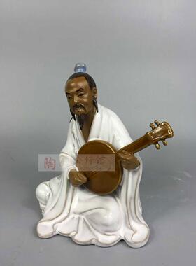 客厅酒柜人物摆件抚琴而歌