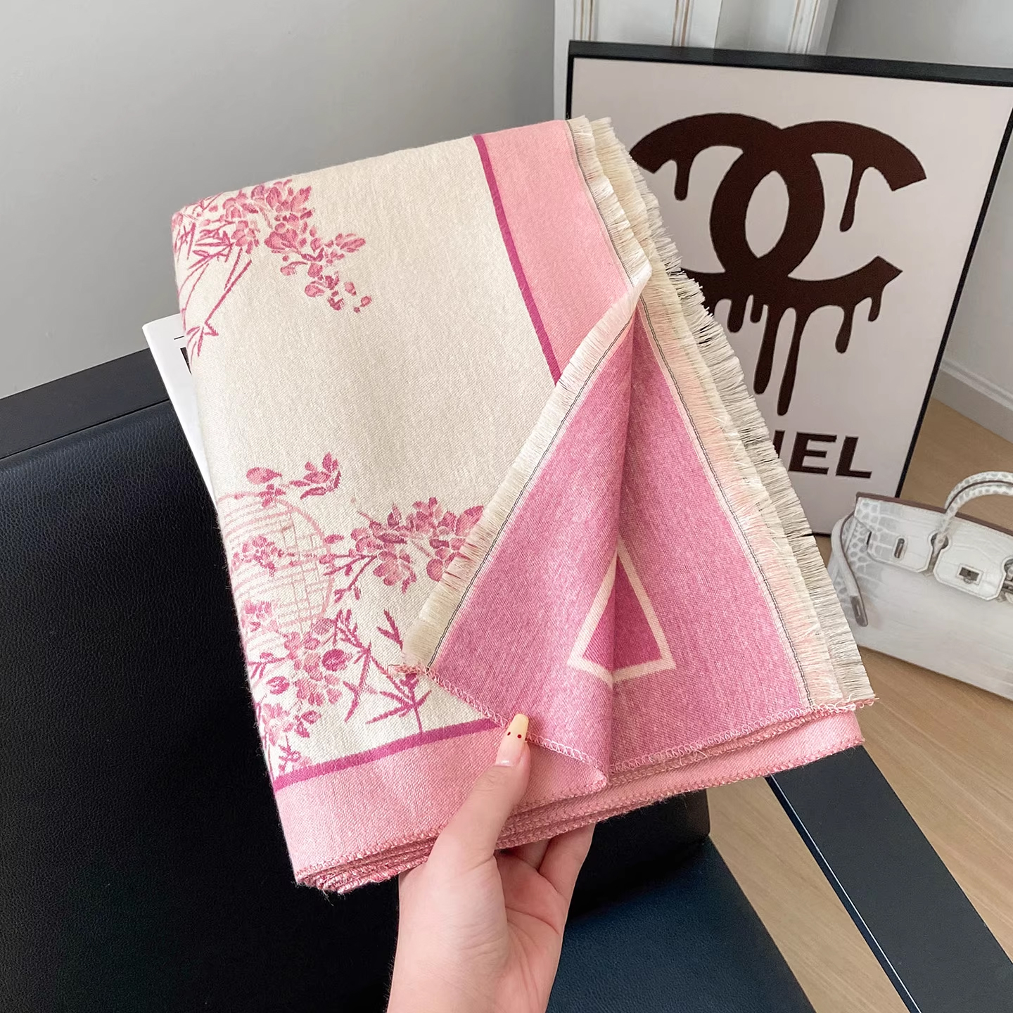 达芬奇密码秋冬韩版加厚双面仿羊绒百搭大围巾披巾男女生日礼物 - 图2