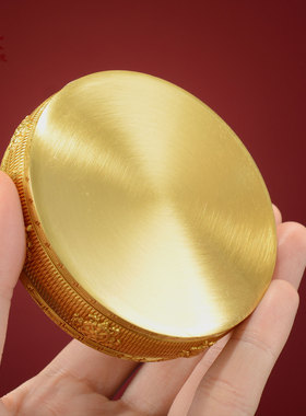 八吉祥雕花曼扎盘摆件