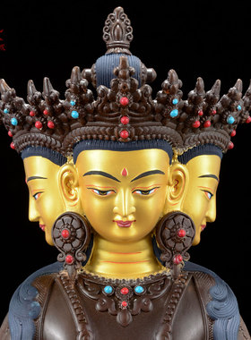 客厅铜像摆件室内大日如来