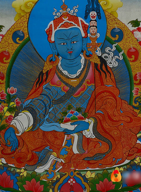 矿物颜料画心唐卡挂画