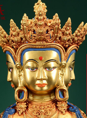 铜像摆件桌面装饰仿尼泊尔工艺