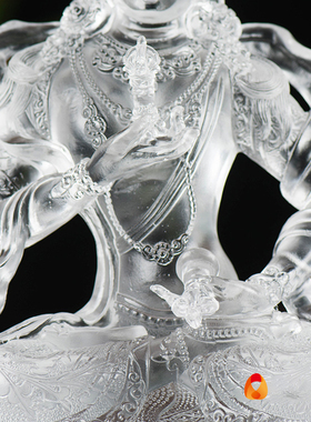 客厅铜像琉璃现代摆件