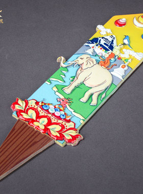 木切玛盒插牌令牌摆件