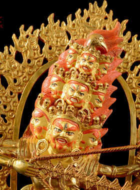 全鎏金啦呼啦铜像摆件