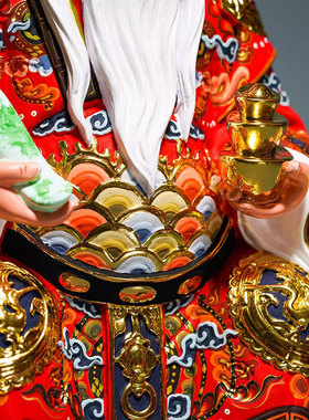 彩绘装饰品土地公摆件