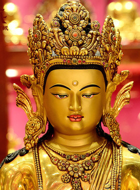 释迦族手工制作《释迦牟尼》尼泊尔进口《释迦摩尼》铜像摆件