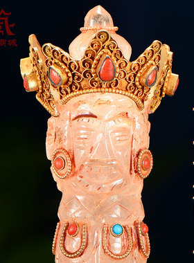 铜掐丝水晶中式室内摆件