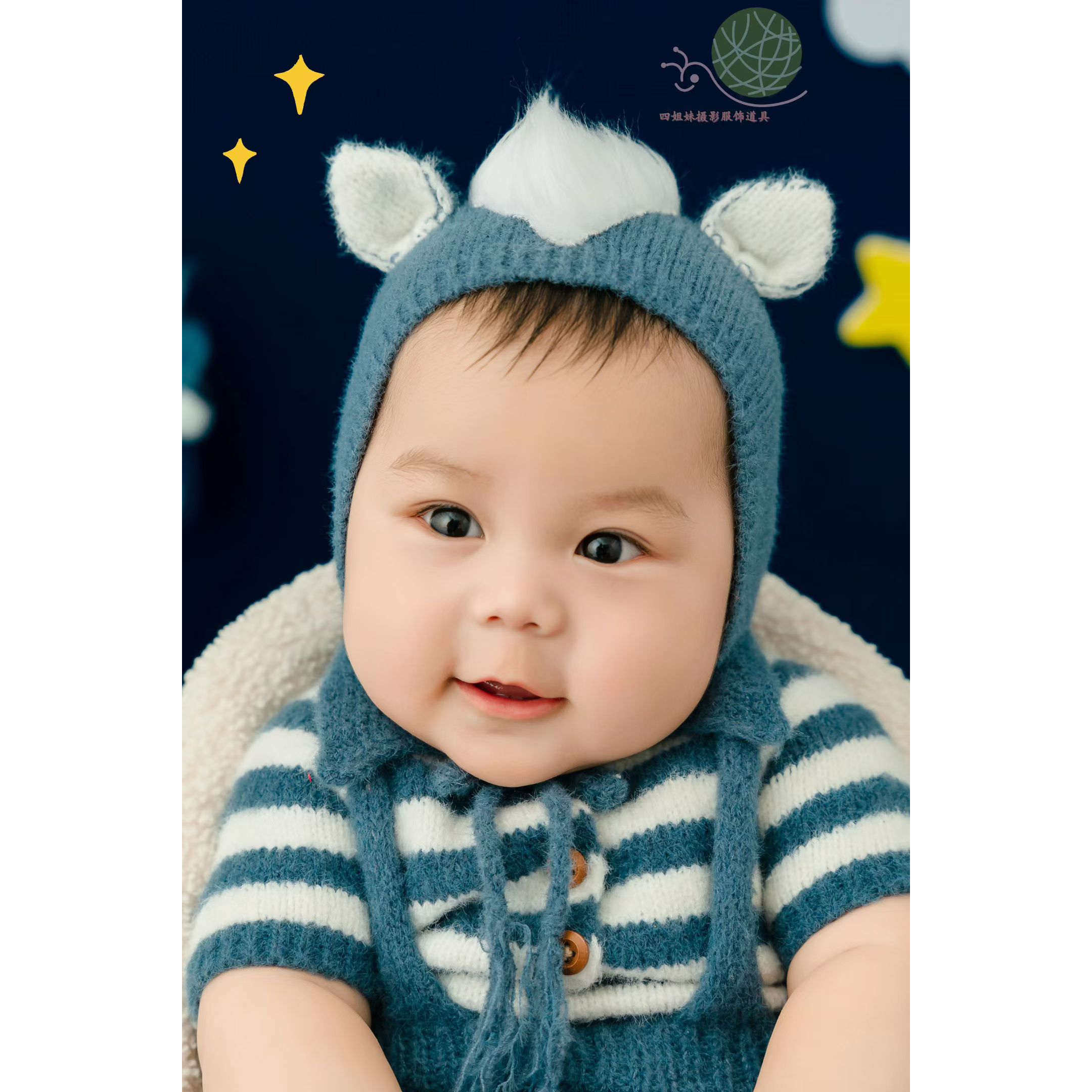 马宝宝百天百岁照帽子衣服玩偶影楼婴儿拍照服饰道具摄影主题服装,淘宝优惠券,粉丝福利购,淘宝优惠卷