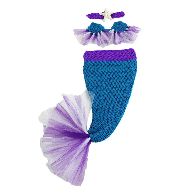 清仓婴儿摄影服装宝宝百天照服饰影楼儿童拍摄道具美人鱼造型衣服 - 图3