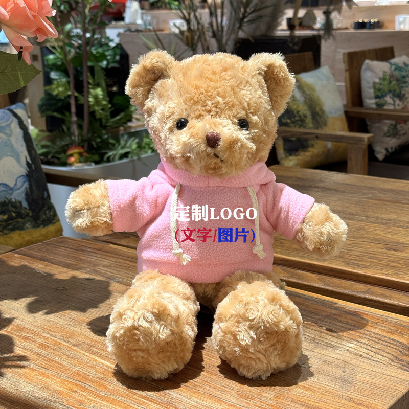 定制毕业小熊公仔泰迪小熊毛绒玩具玩偶公司LOGO活动娃娃学校礼品,淘宝优惠券,粉丝福利购,淘宝优惠卷