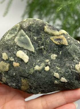 新疆戈壁滩天然奇石泡泡绿泥观赏原石花盆装饰鱼缸摆件真石头造景