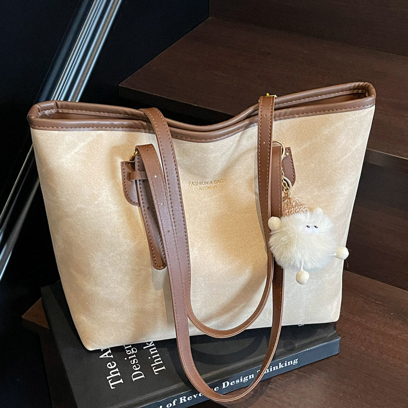 大容量包包女 秋冬百搭2025新休闲单肩包今年流行上班通勤托特包N,淘宝优惠券,粉丝福利购,淘宝优惠卷