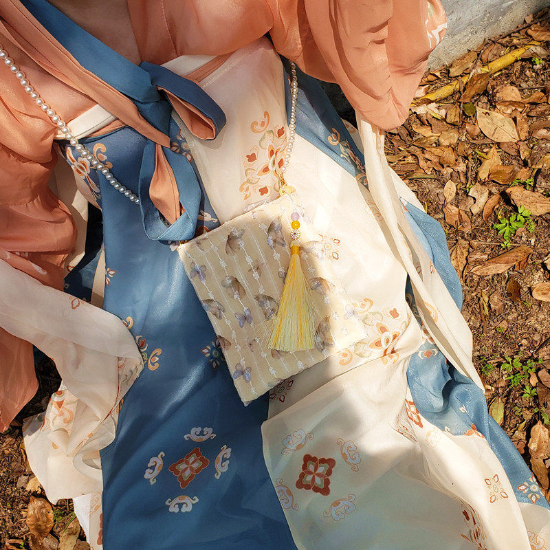 庄周梦蝶 森系古风唐宋汉元素蕾丝小方包汉服包斜挎包单肩包复古X,淘宝优惠券,粉丝福利购,淘宝优惠卷